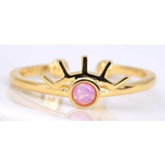 espere Sterling Silver Evil Eye Ring - Picture 1 of 3